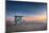 Lifeguard Tower at Venice Beach, California at Sunset.-logoboom-Mounted Photographic Print