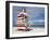 Lifeguard Tower on South Beach, City of Miami Beach, Florida, USA, North America-Richard Cummins-Framed Photographic Print