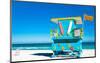 Lifeguard Tower South Beach-null-Mounted Art Print