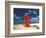 Lifeguard Tower, Waikiki Beach, Honolulu, Hawaii-George Oze-Framed Photographic Print