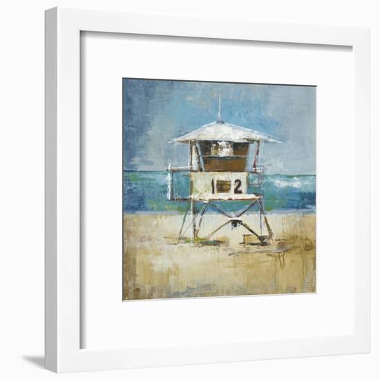 Lifeguard Tower-Liz Jardine-Framed Art Print