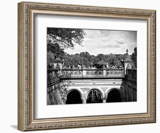 Lifestyle Instant, Central Park, Black and White Photography Vintage, Manhattan, United States-Philippe Hugonnard-Framed Photographic Print