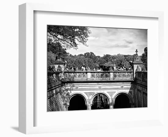 Lifestyle Instant, Central Park, Black and White Photography Vintage, Manhattan, United States-Philippe Hugonnard-Framed Photographic Print