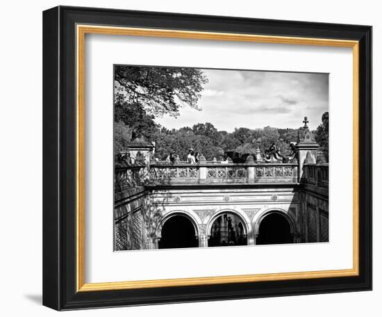 Lifestyle Instant, Central Park, Black and White Photography Vintage, Manhattan, United States-Philippe Hugonnard-Framed Photographic Print