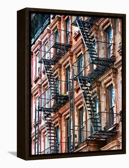 Lifestyle Instant, Fire Staircase, Manhattan, New York City, United States-Philippe Hugonnard-Framed Premier Image Canvas