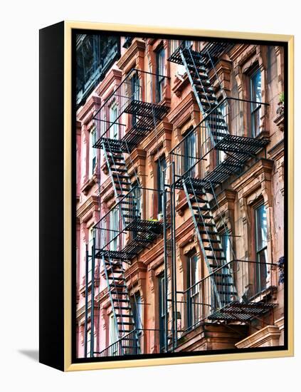 Lifestyle Instant, Fire Staircase, Manhattan, New York City, United States-Philippe Hugonnard-Framed Premier Image Canvas
