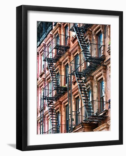 Lifestyle Instant, Fire Staircase, Manhattan, New York City, United States-Philippe Hugonnard-Framed Photographic Print