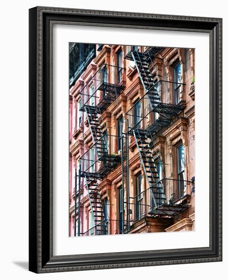 Lifestyle Instant, Fire Staircase, Manhattan, New York City, United States-Philippe Hugonnard-Framed Photographic Print