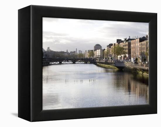 Liffey River, Dublin, Republic of Ireland, Europe-Oliviero Olivieri-Framed Premier Image Canvas