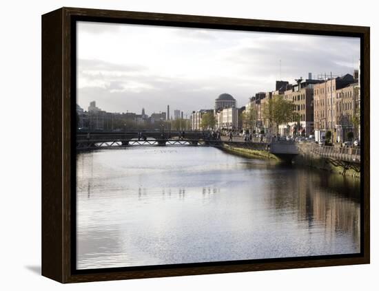 Liffey River, Dublin, Republic of Ireland, Europe-Oliviero Olivieri-Framed Premier Image Canvas