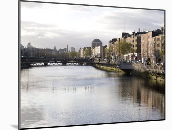 Liffey River, Dublin, Republic of Ireland, Europe-Oliviero Olivieri-Mounted Photographic Print