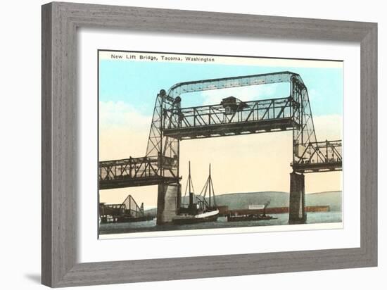 Lift Bridge, Tacoma, Washington-null-Framed Art Print