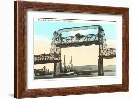 Lift Bridge, Tacoma, Washington-null-Framed Art Print