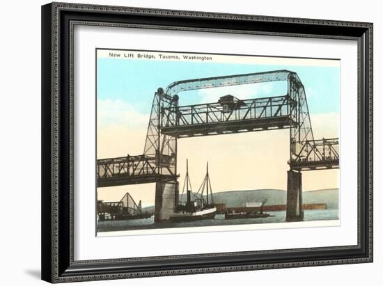 Lift Bridge, Tacoma, Washington-null-Framed Art Print