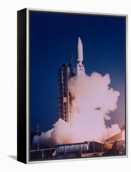 Lift-Off of 1st Titan IV Rocket from Space Launch Complex 41 at Cape Canaveral Air Force Station-null-Framed Premier Image Canvas