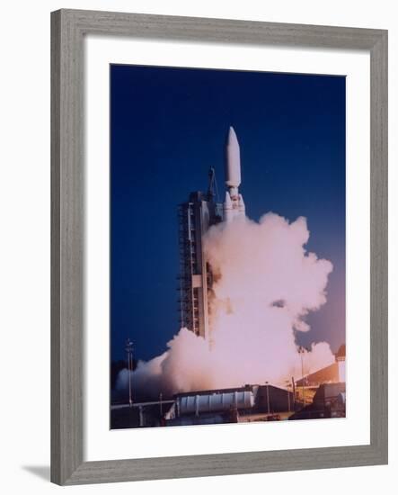 Lift-Off of 1st Titan IV Rocket from Space Launch Complex 41 at Cape Canaveral Air Force Station-null-Framed Premium Photographic Print