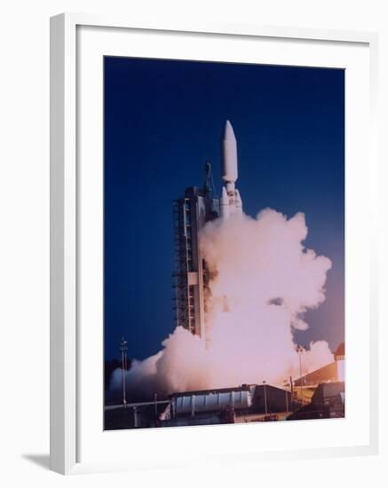 Lift-Off of 1st Titan IV Rocket from Space Launch Complex 41 at Cape Canaveral Air Force Station-null-Framed Premium Photographic Print