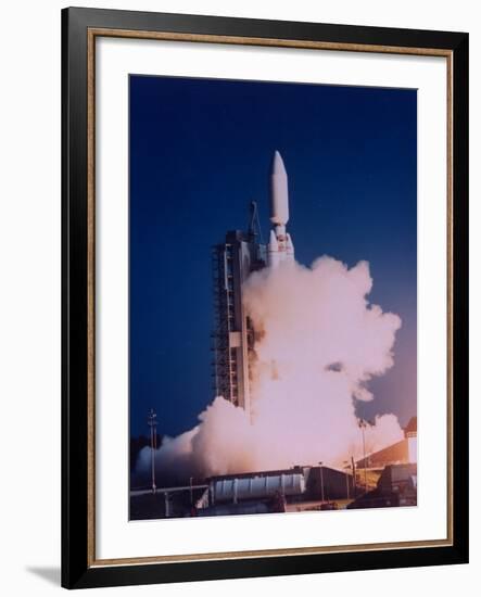 Lift-Off of 1st Titan IV Rocket from Space Launch Complex 41 at Cape Canaveral Air Force Station-null-Framed Premium Photographic Print