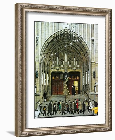 Lift Up Thine Eyes-Norman Rockwell-Framed Giclee Print