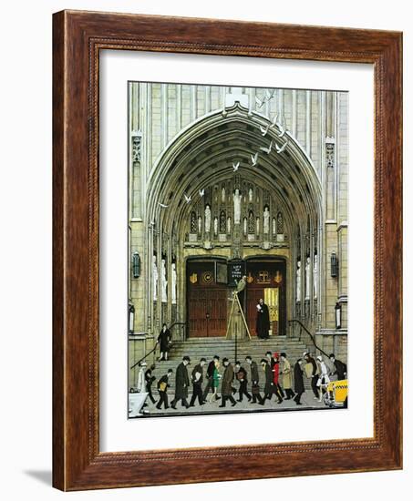 Lift Up Thine Eyes-Norman Rockwell-Framed Giclee Print