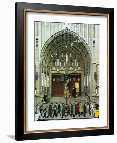 Lift Up Thine Eyes-Norman Rockwell-Framed Giclee Print