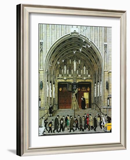 Lift Up Thine Eyes-Norman Rockwell-Framed Giclee Print