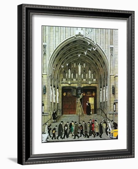 Lift Up Thine Eyes-Norman Rockwell-Framed Giclee Print