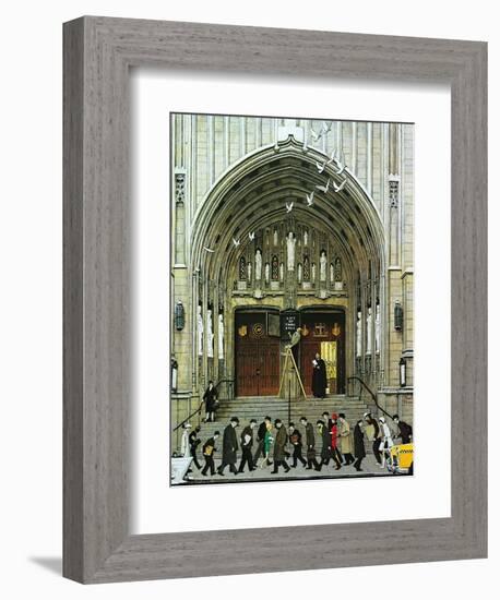 Lift Up Thine Eyes-Norman Rockwell-Framed Premium Giclee Print