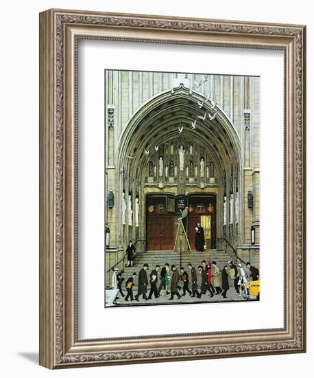 Lift Up Thine Eyes-Norman Rockwell-Framed Giclee Print