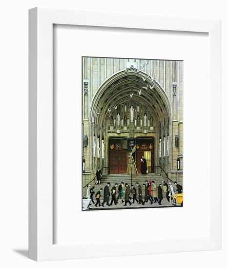 Lift Up Thine Eyes-Norman Rockwell-Framed Giclee Print