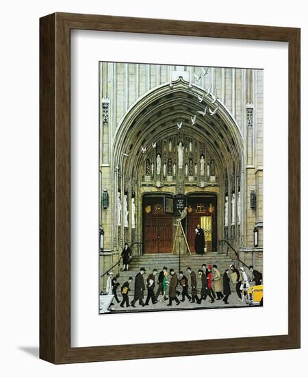 Lift Up Thine Eyes-Norman Rockwell-Framed Giclee Print