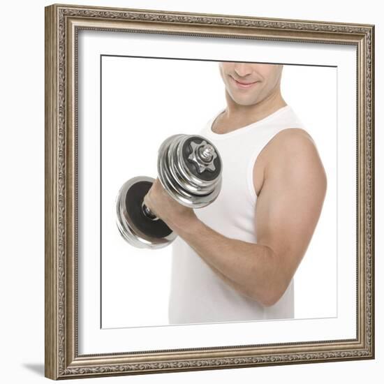 Lifting Weights-Science Photo Library-Framed Premium Photographic Print