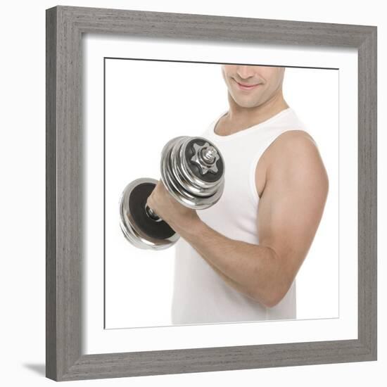 Lifting Weights-Science Photo Library-Framed Premium Photographic Print