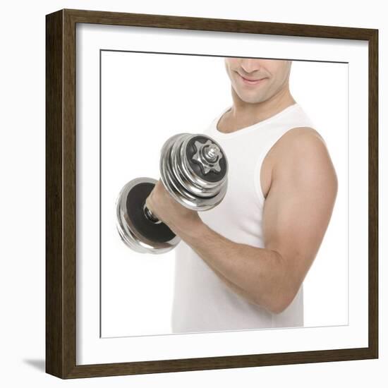 Lifting Weights-Science Photo Library-Framed Premium Photographic Print