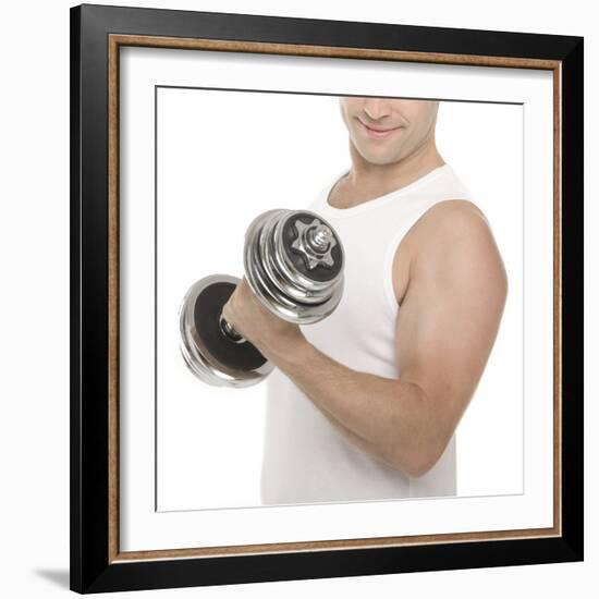 Lifting Weights-Science Photo Library-Framed Premium Photographic Print