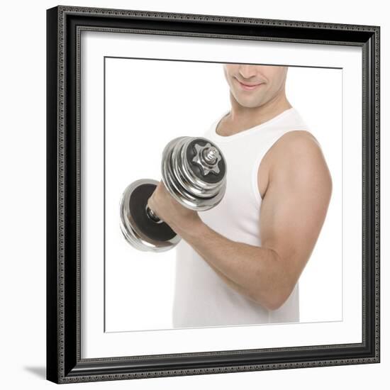 Lifting Weights-Science Photo Library-Framed Premium Photographic Print