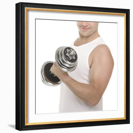 Lifting Weights-Science Photo Library-Framed Premium Photographic Print