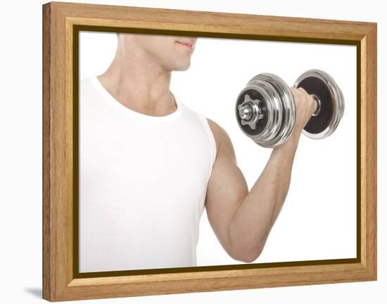 Lifting Weights-Science Photo Library-Framed Premier Image Canvas