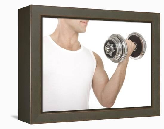 Lifting Weights-Science Photo Library-Framed Premier Image Canvas