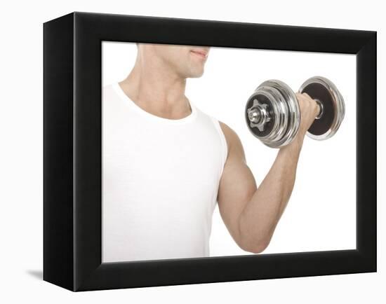 Lifting Weights-Science Photo Library-Framed Premier Image Canvas