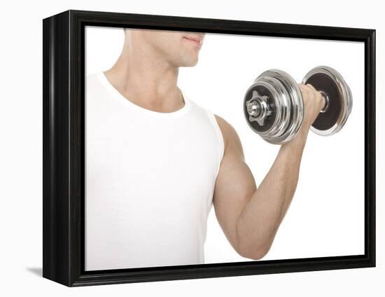 Lifting Weights-Science Photo Library-Framed Premier Image Canvas