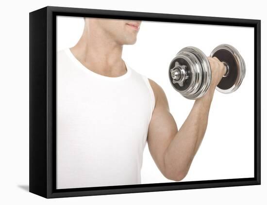 Lifting Weights-Science Photo Library-Framed Premier Image Canvas