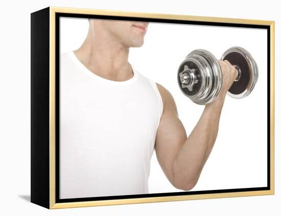 Lifting Weights-Science Photo Library-Framed Premier Image Canvas