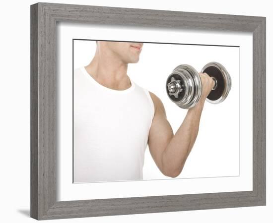 Lifting Weights-Science Photo Library-Framed Photographic Print