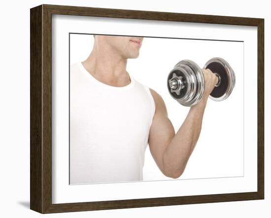 Lifting Weights-Science Photo Library-Framed Photographic Print