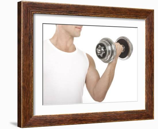 Lifting Weights-Science Photo Library-Framed Photographic Print