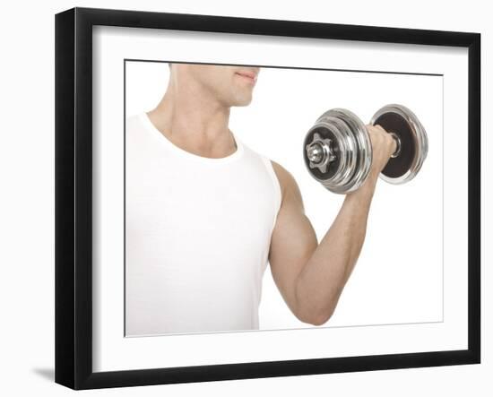 Lifting Weights-Science Photo Library-Framed Photographic Print