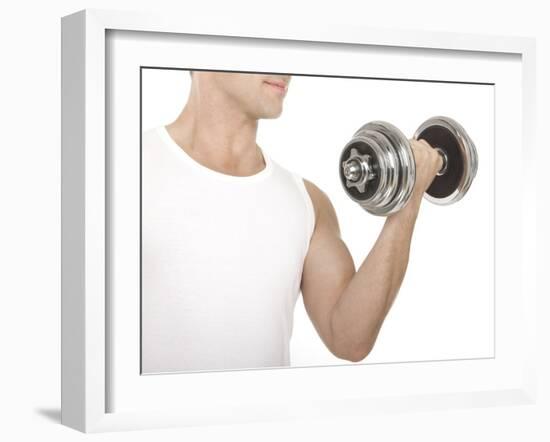 Lifting Weights-Science Photo Library-Framed Photographic Print