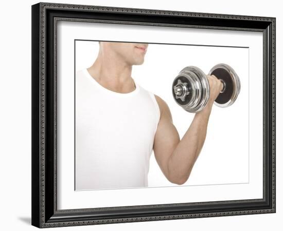 Lifting Weights-Science Photo Library-Framed Photographic Print