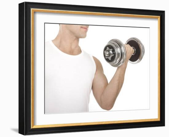 Lifting Weights-Science Photo Library-Framed Photographic Print